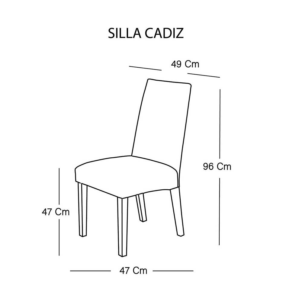 Silla Latam Home Cadiz PU Rojo