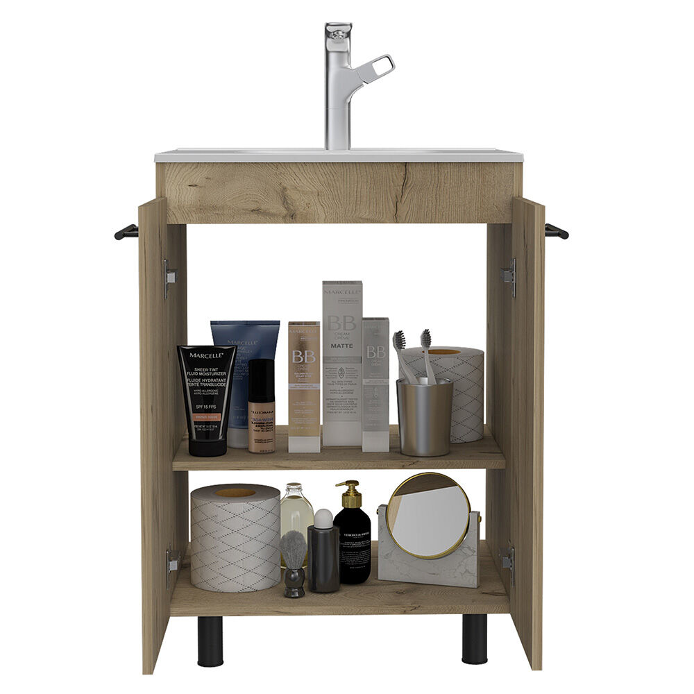 Mueble de Lavamanos Piso + Espejo TuHome Khari