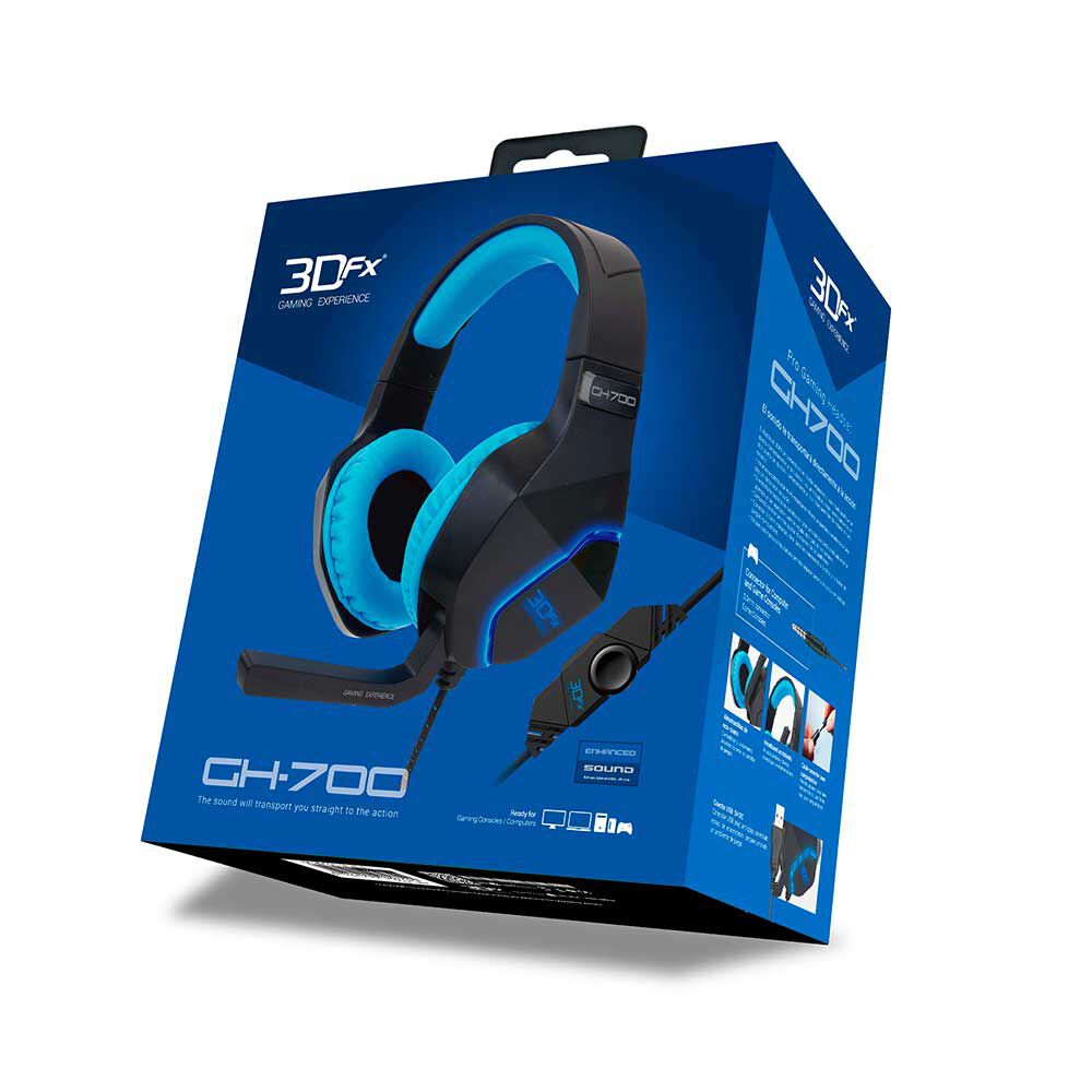 Audífonos Gamer 3DFX GH-700 Azul