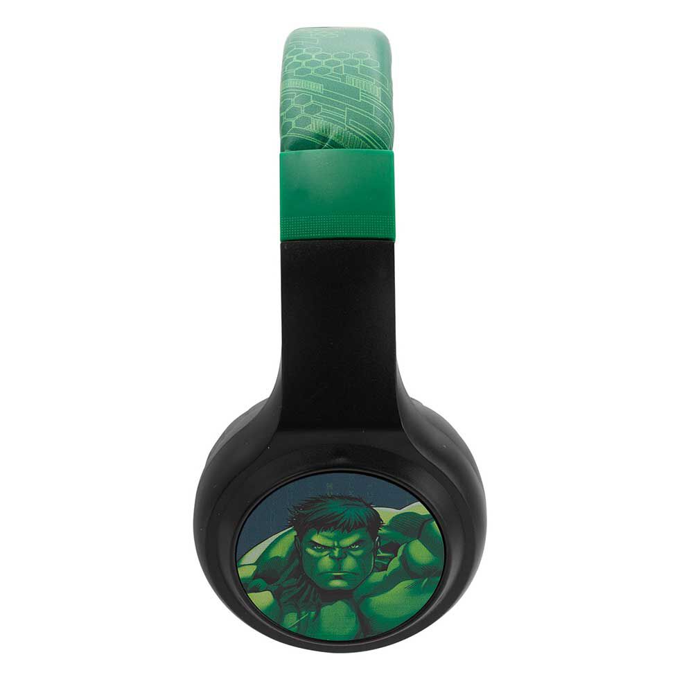 Audífonos Bluetooth Over Ear Disney Hulk Negro Verde