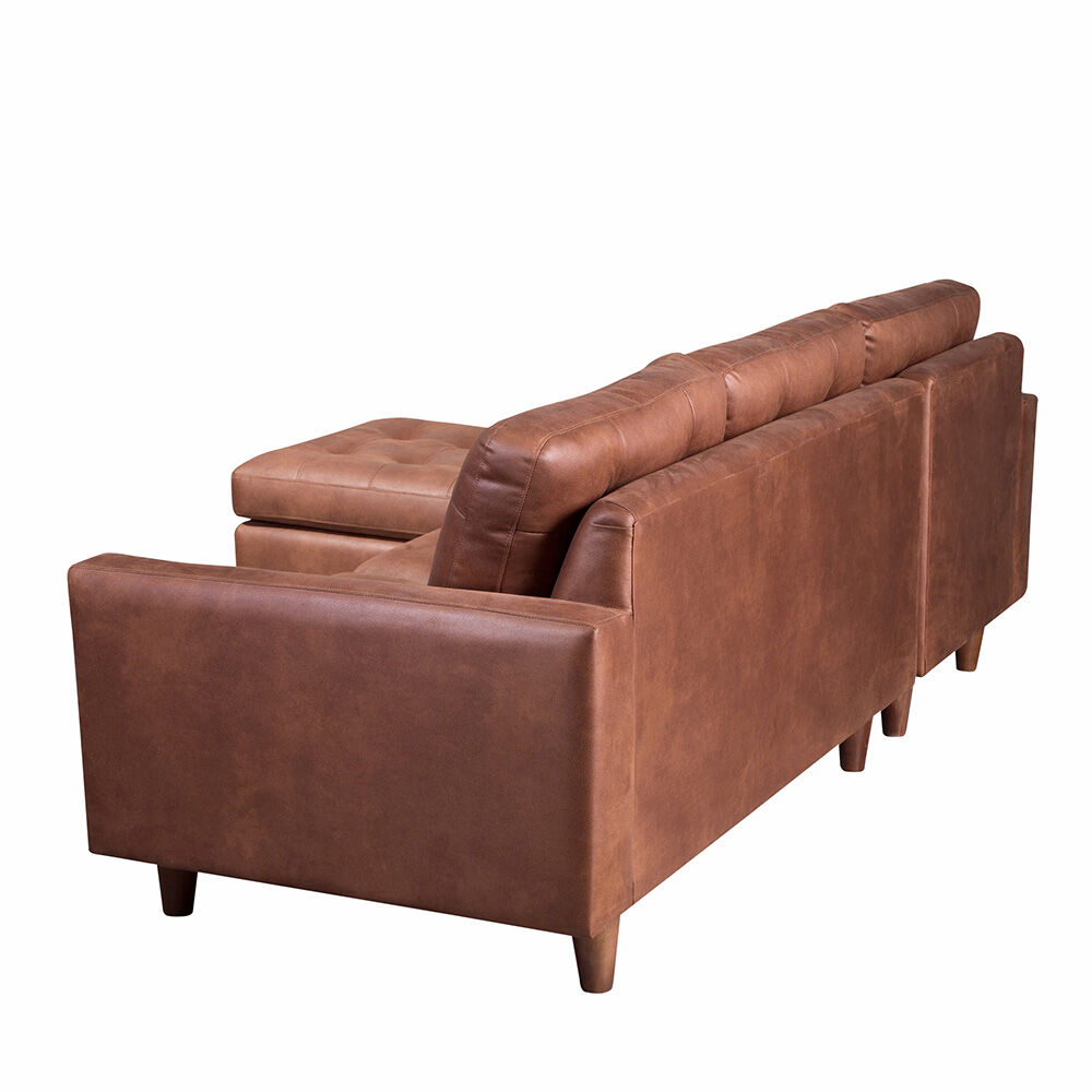 Sofá Cuero Latam Home Nápoles Chaise Longue 2 Cuerpos Izquierdo