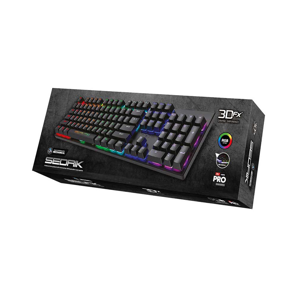 Teclado Mecánico Gamer 3DFX Sedrik-Pro 9088