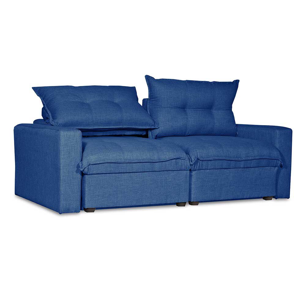 Sofá Cama Innovamuebles Magestic Córdoba 2 Cuerpos Azul