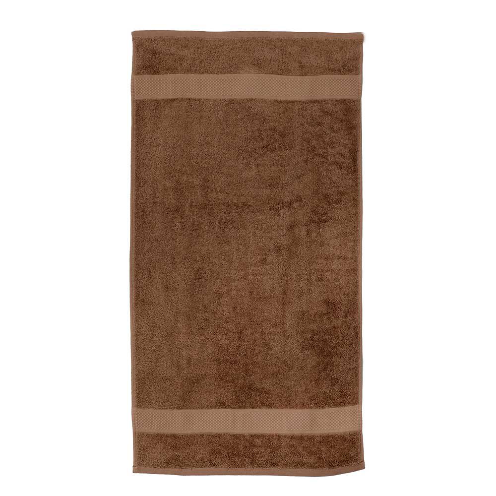 Set 2 Toallas de Baño Mashini Liso 70 x 140 cm Tabaco