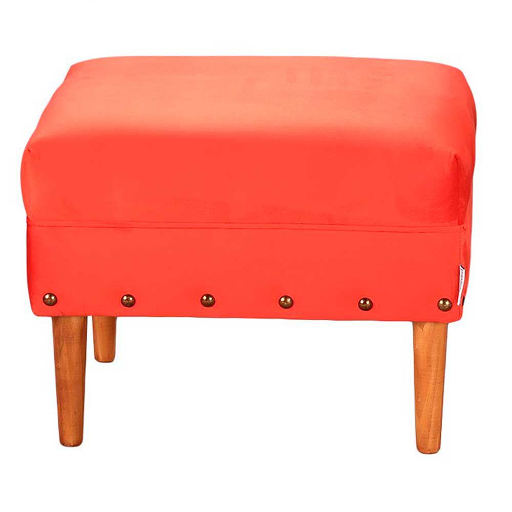 Pouf Bodevir Provenza Tacha Felpa 04 Rojo