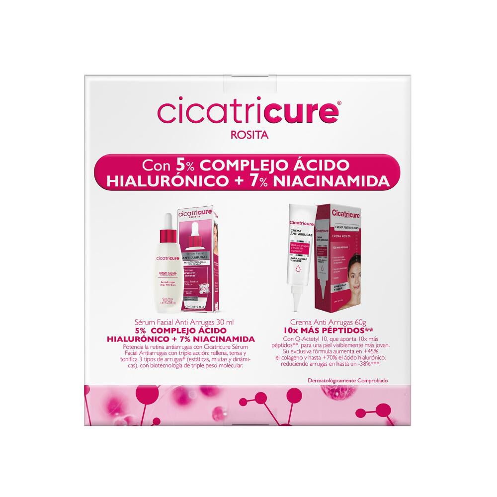 Pack Cicatricure Sérum Antiarrugas 30Ml + Crema Rosita Antiarrugas 60G