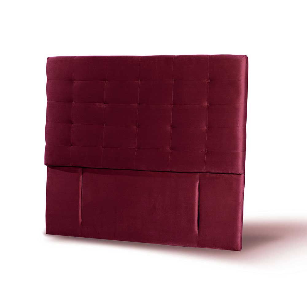 Respaldo Latam Home 2 Plazas Napoles Tela Velvet Burdeo