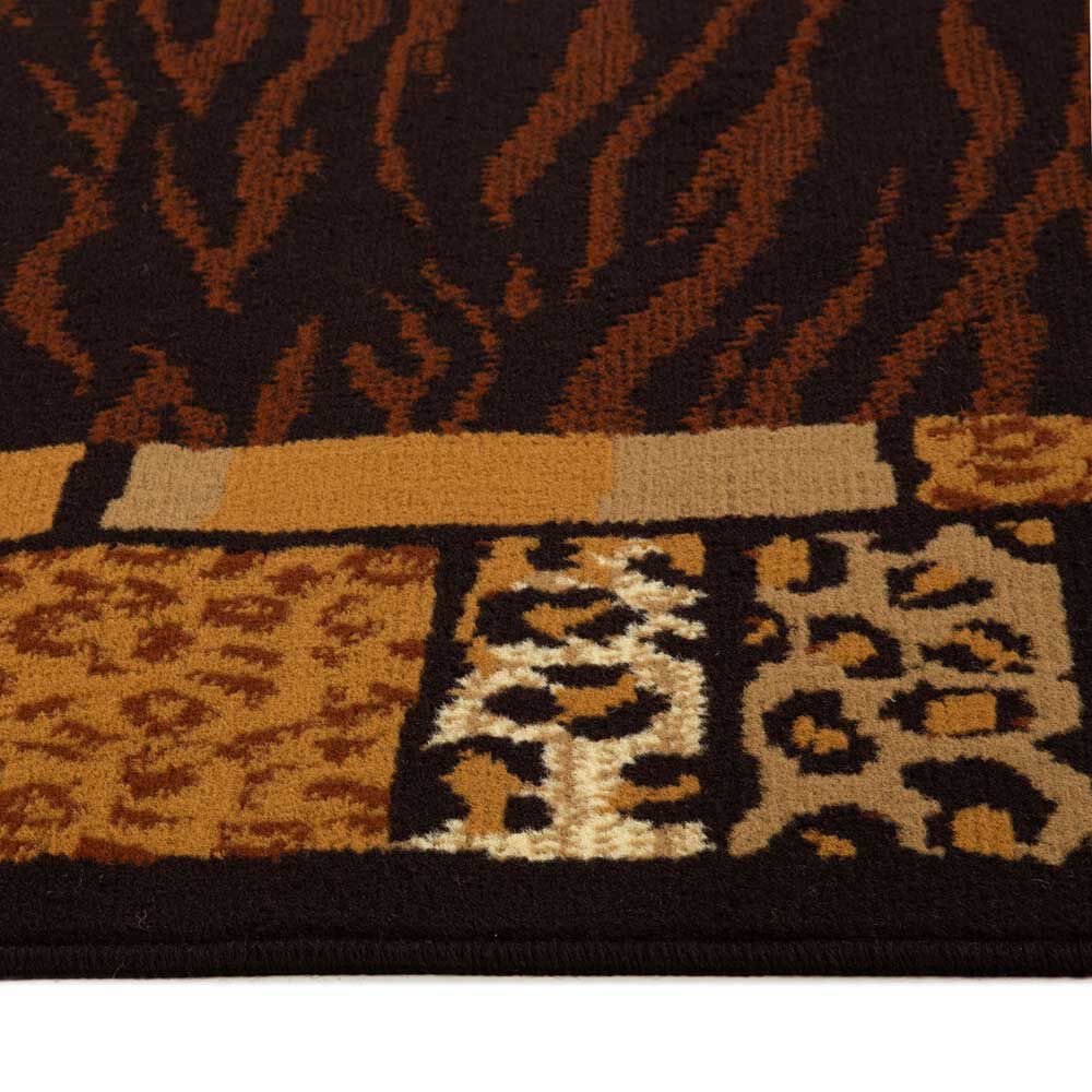 Alfombra Dib Safari 50 x 90 cm Café Amarillo