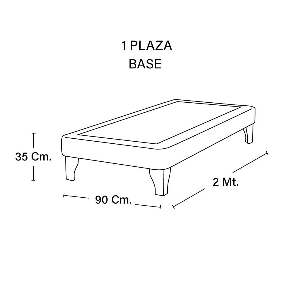 Base Europea Dividida Latam Home 1 Plaza Zen Cuero Beige