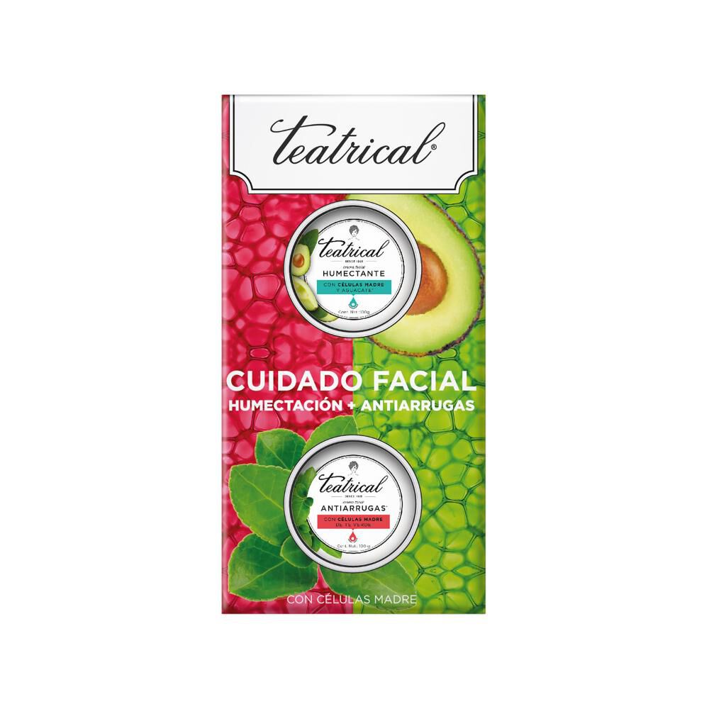 Pack Crema Antiarrugas 100 Gr + Crema Humectante 100 Gr Teatrical