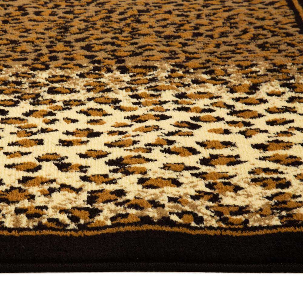 Alfombra Dib Safari 150 x 200 cm Café Amarillo