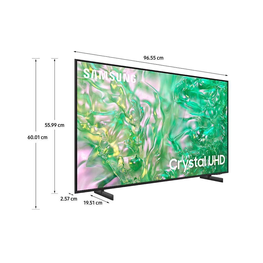 LED 43" Samsung Crystal DU8000 Smart TV 4K UHD 2024