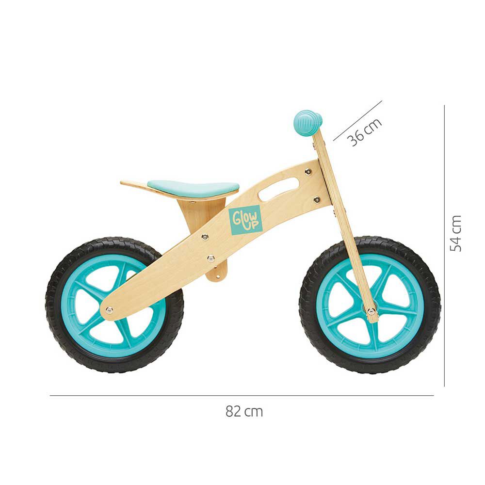 Bicicleta Balance de Madera Celeste Glow Up