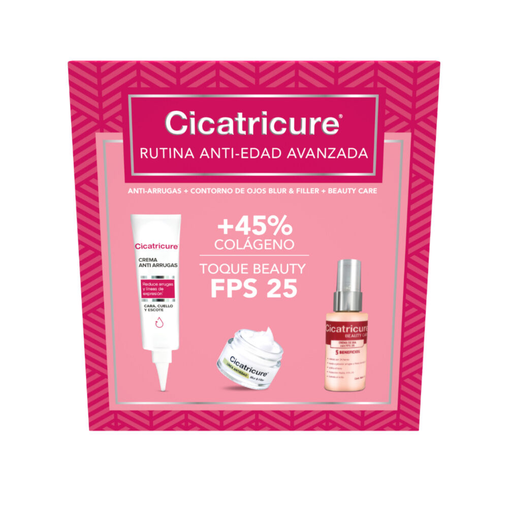 Tripack Cicatricure Antiedad: Crema 30G + B&F + Beauty Care