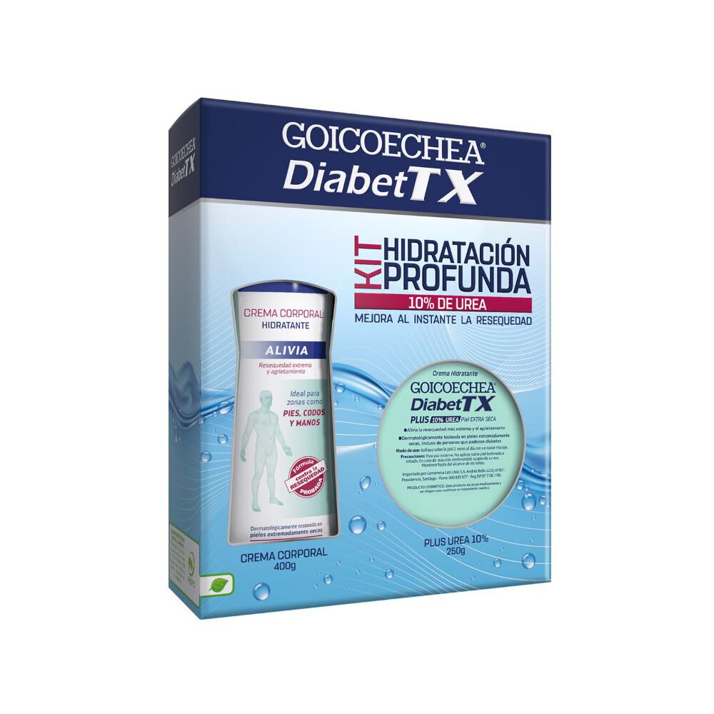 Pack Crema Corporal Hidratante 400 Ml + Crema Urea 250 Gr Diabetx