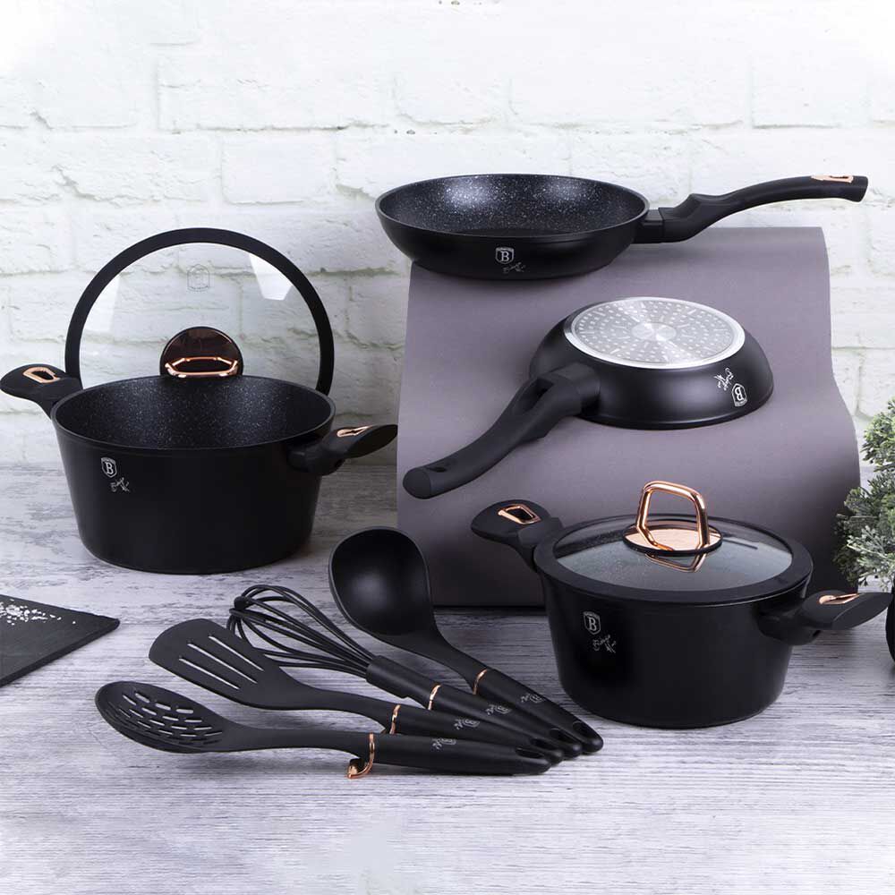 Batería de Cocina Berlinger Haus 10 Piezas Negro