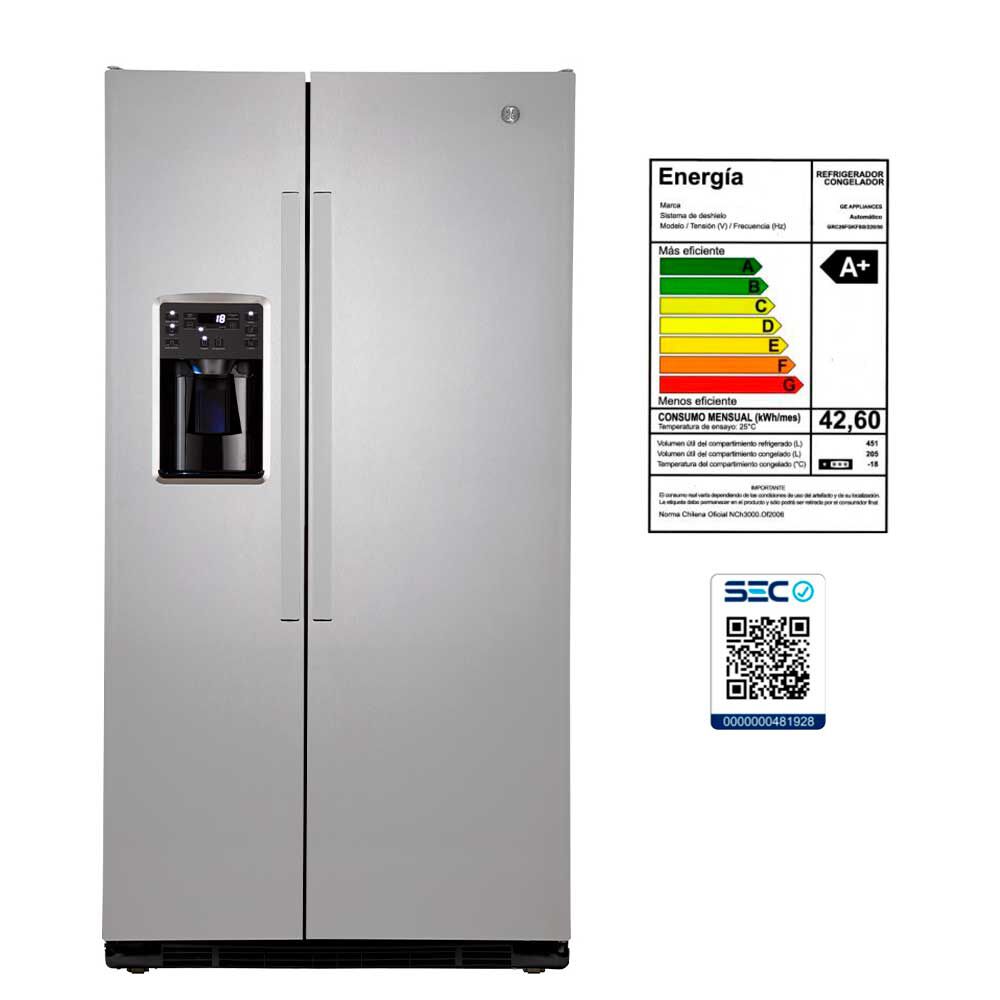 Refrigerador Side by Side General Electric GRC26FGKFSS 656 lts.