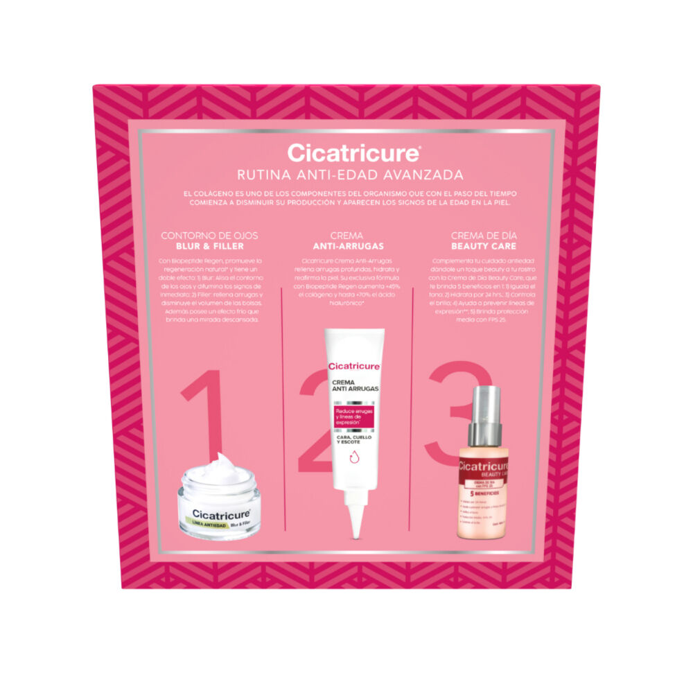 Tripack Cicatricure Antiedad: Crema 30G + B&F + Beauty Care