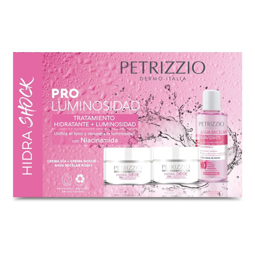 Tripack Pro Luminosidad Cremas + Agua Micelar Petrizzio