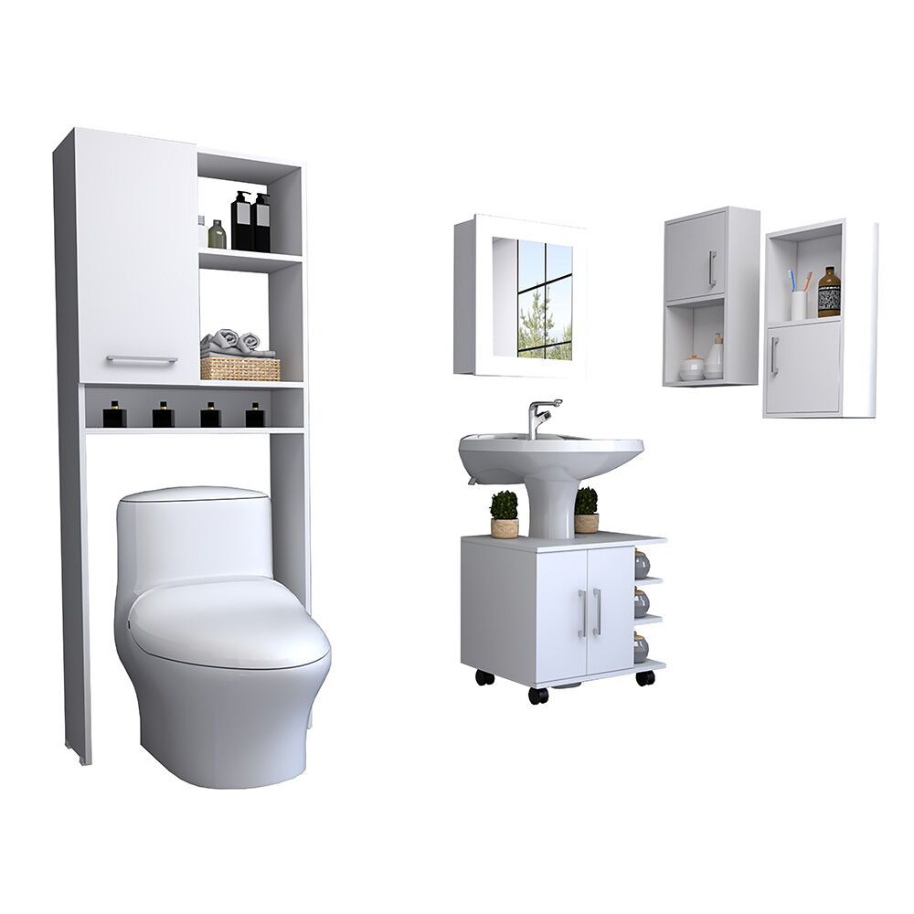 Botiquín + Optimizadores Lavamanos + Baño + Auxiliar X2 TuHome Big Bath