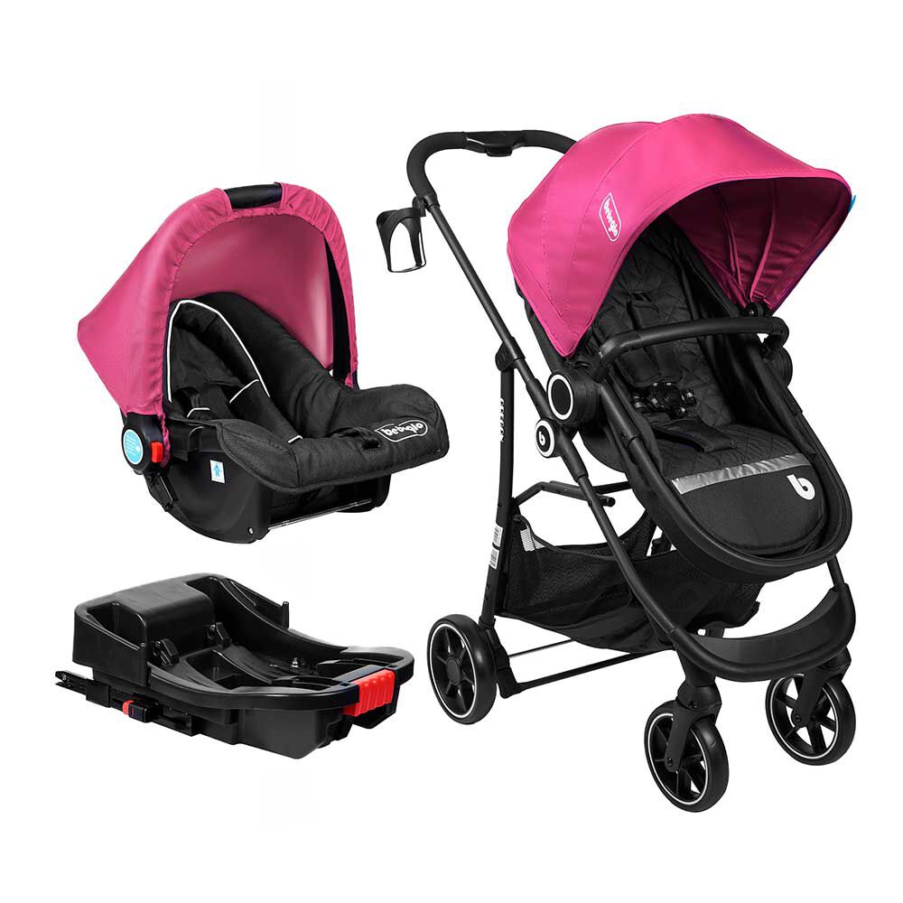 Coche Travel System Isofix Oregon Fucsia Bebeglo