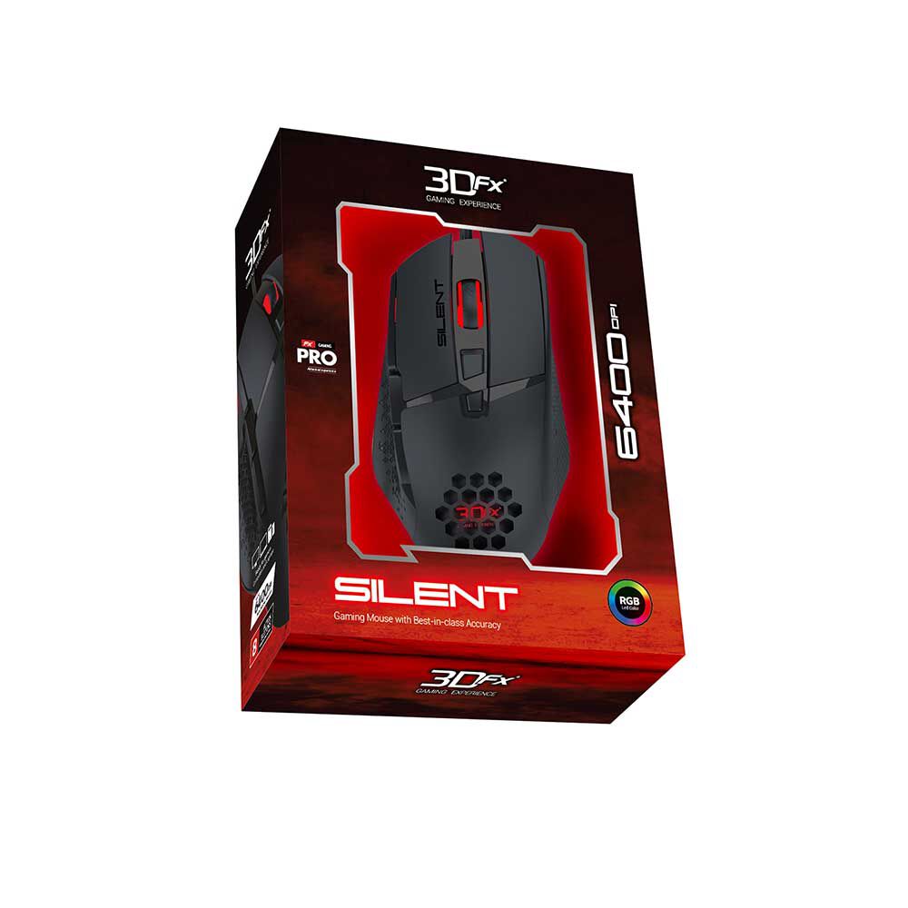 Mouse Gamer 3DFX Silent Negro