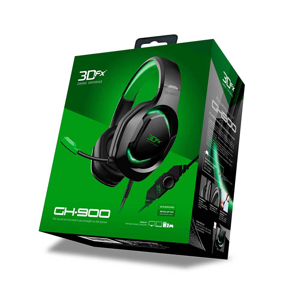 Audífonos Gamer 3DFX GH-900 Verde