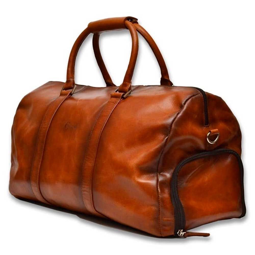 Bolso de Viaje Cuero Craftmen MBL01-BY Brandy 32.5 lt