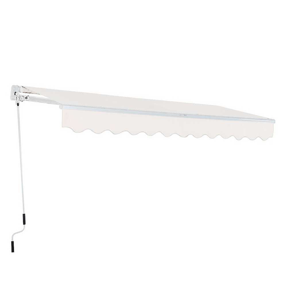 Toldo Terraza Retractil con Brazo Vincenzi 200 x 150 cm Blanco