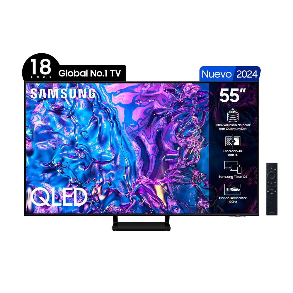 QLED 55" Samsung Q70D Smart TV 4K 2024