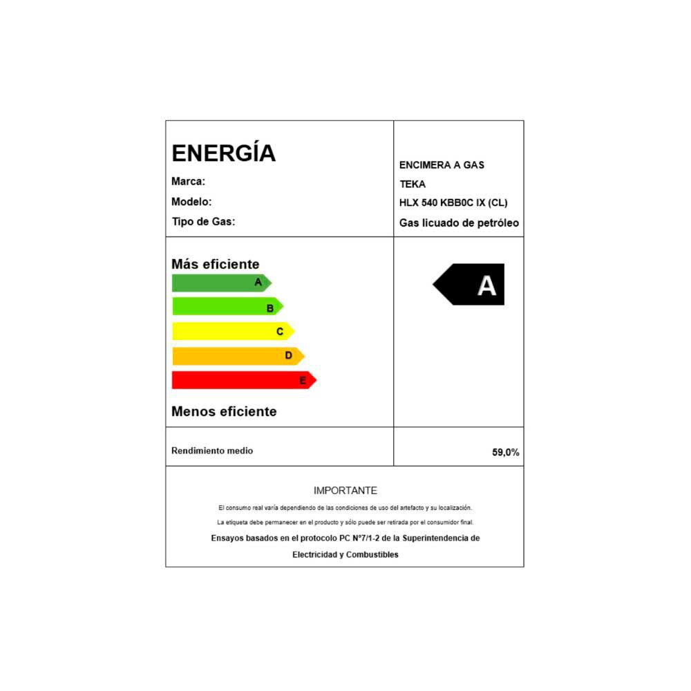 Encimera a Gas Teka HLX 540 BUT 4 Quemadores