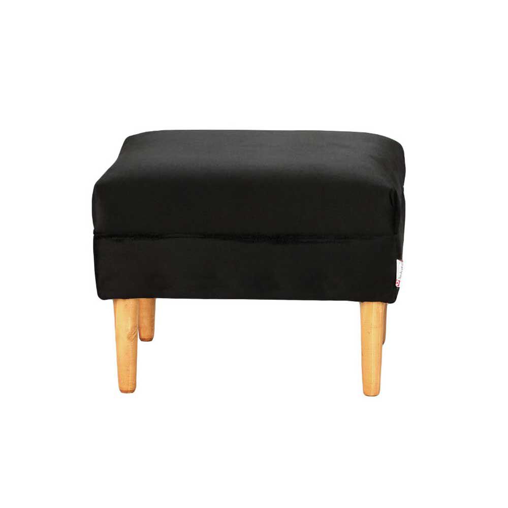 Pouf Bodevir Provenza Felpa 04 Negro 