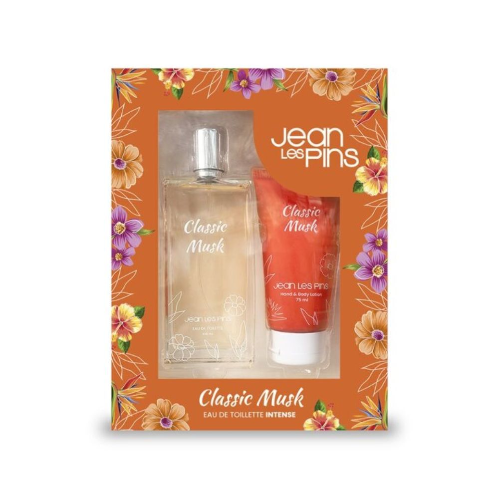 Set Perfume Classic Musk EDT + Hand & Body Lotion Jean Les Pins