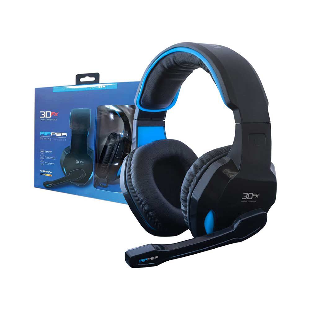 Audífonos Gamer 3DFX 8974 Azul