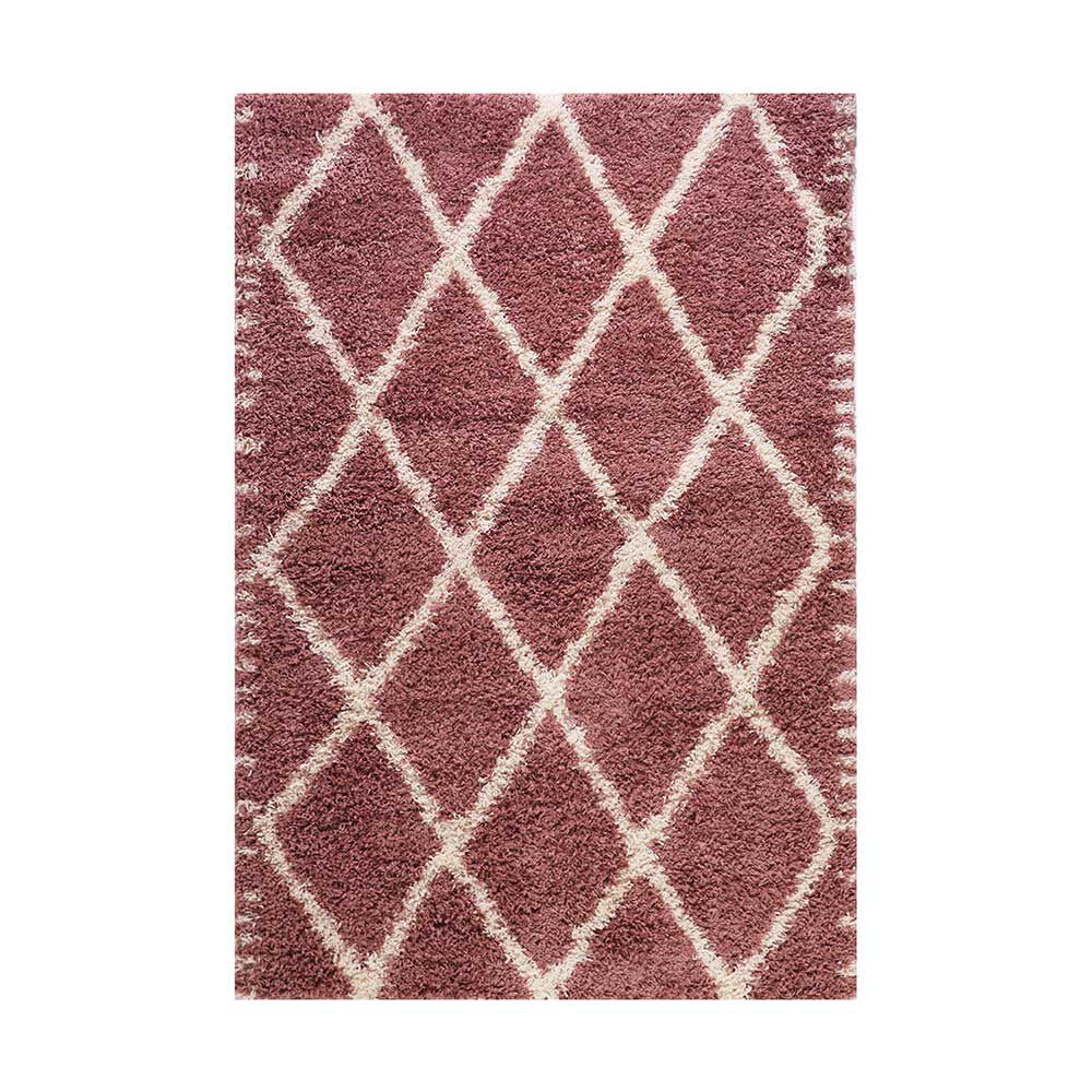 Alfombra Dib Shaggy Design 50 x 100 cm Rosa