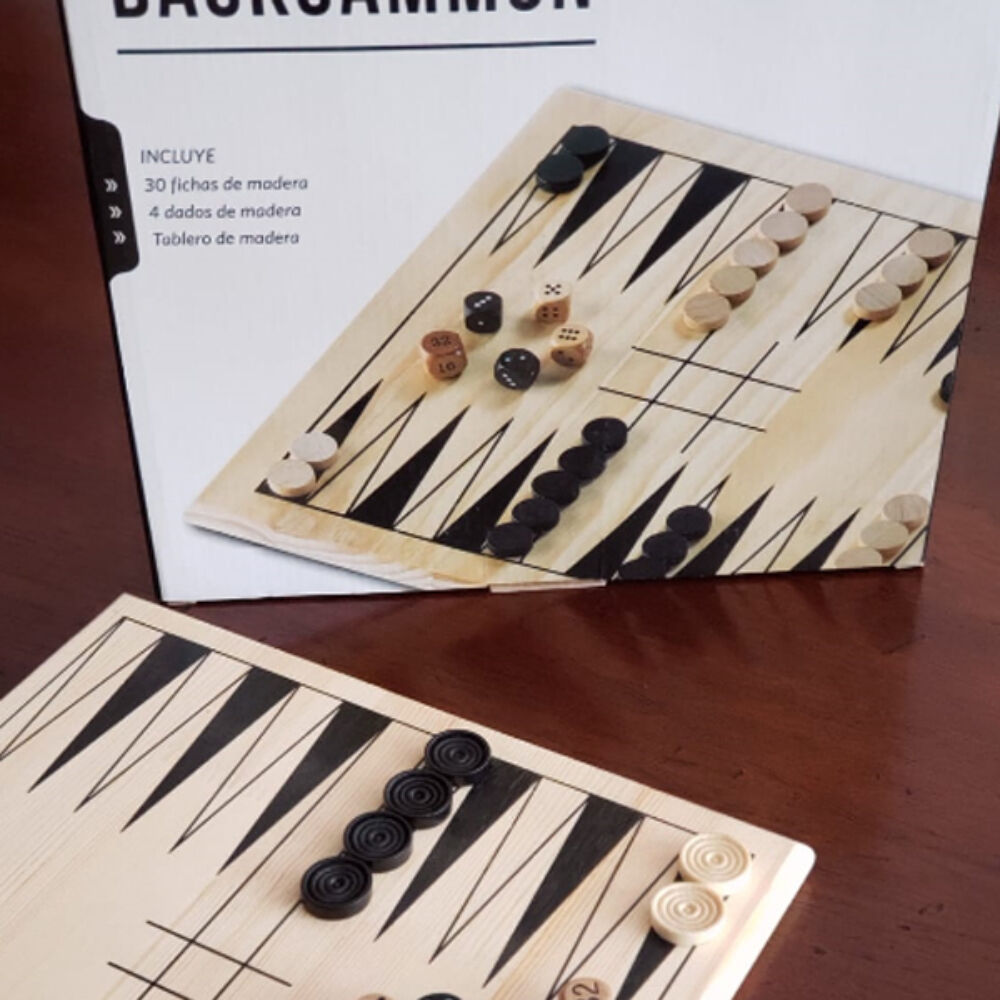 Juego de Mesa Portátil Backgammon Brando Brando