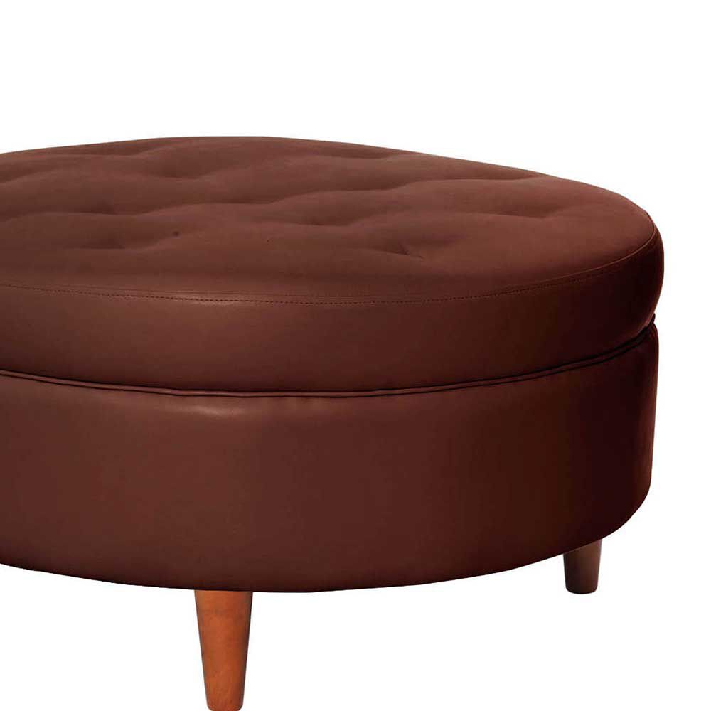 Pouf Latam Home Paris PU Chocolate