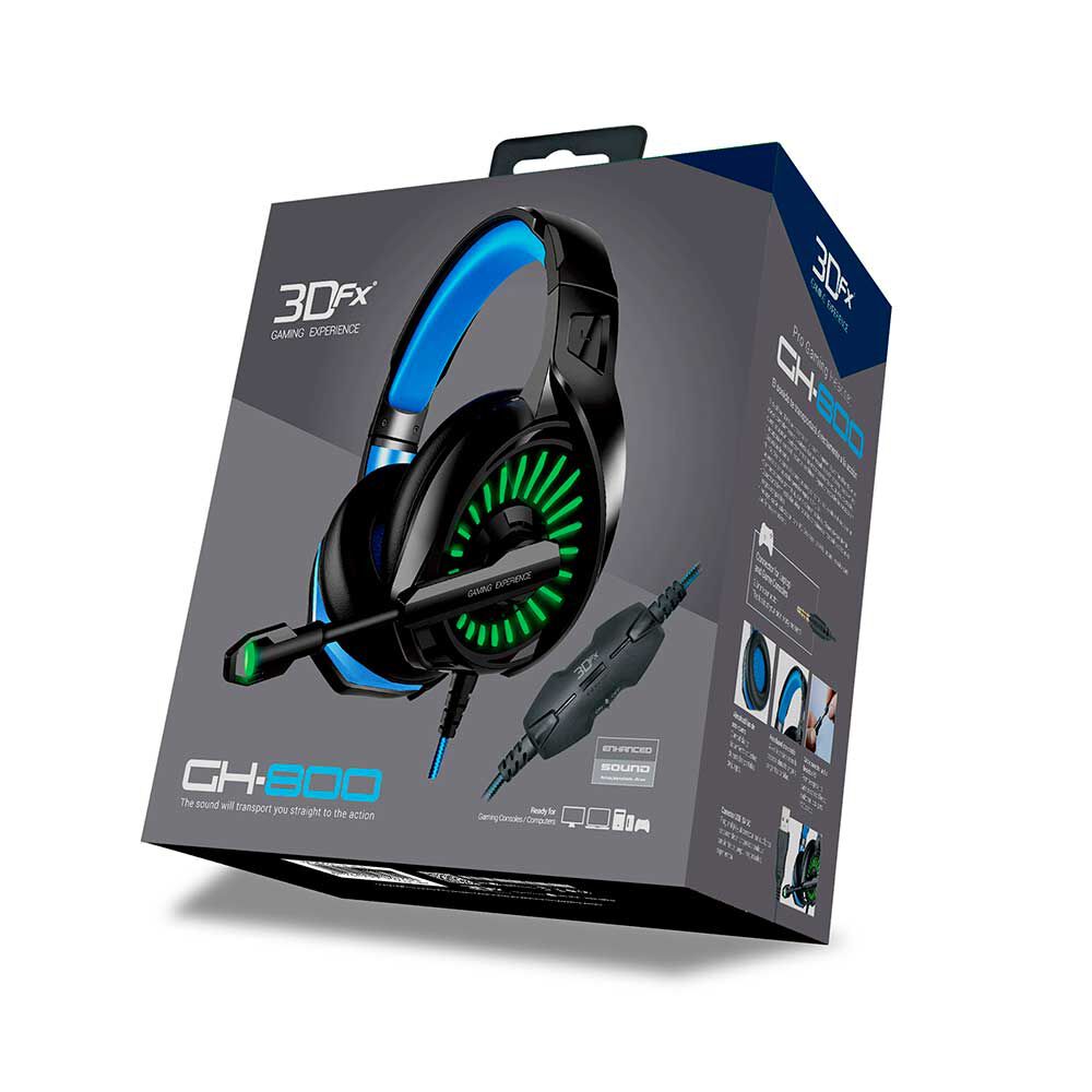 Audífonos Gamer 3DFX GH-800 Negro