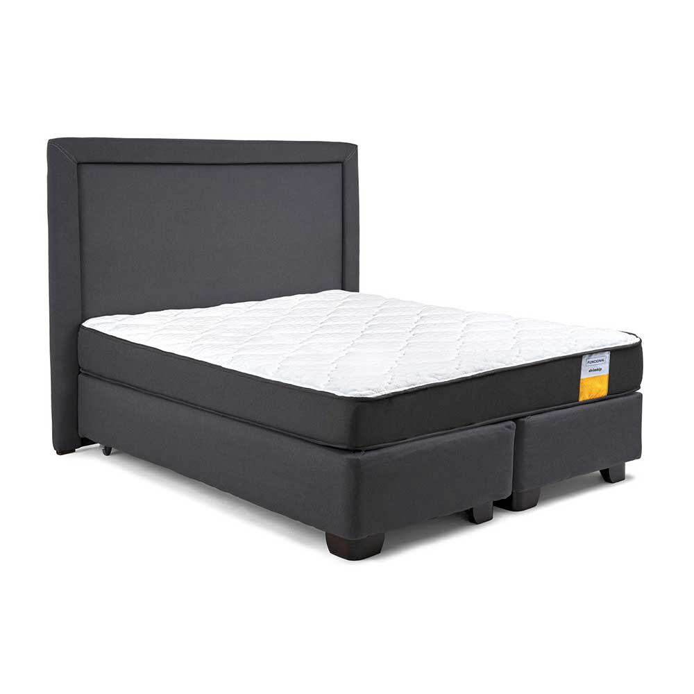 Cama Americana Drimkip Base Dividida 2 Plazas Funcional + Respaldo