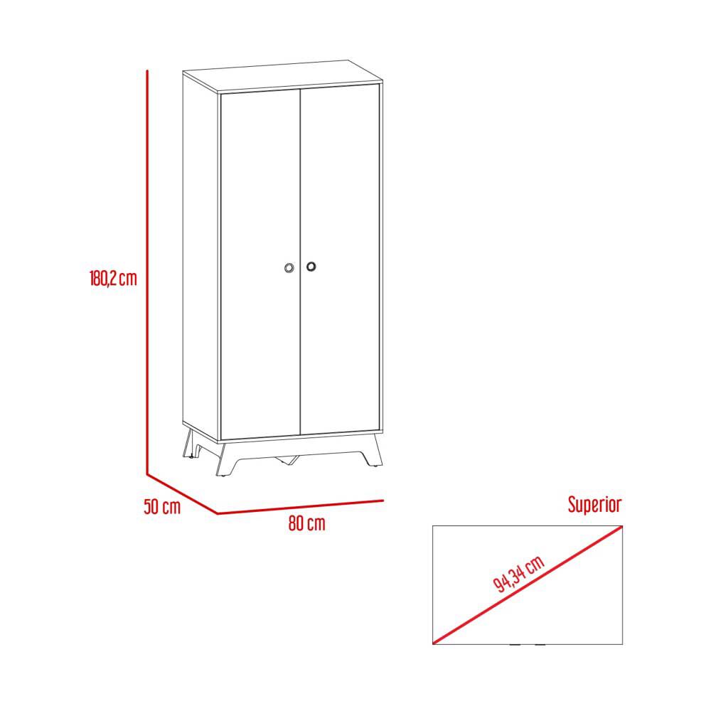 Clóset TuHome Z-81 2 Puertas 2 Cajones