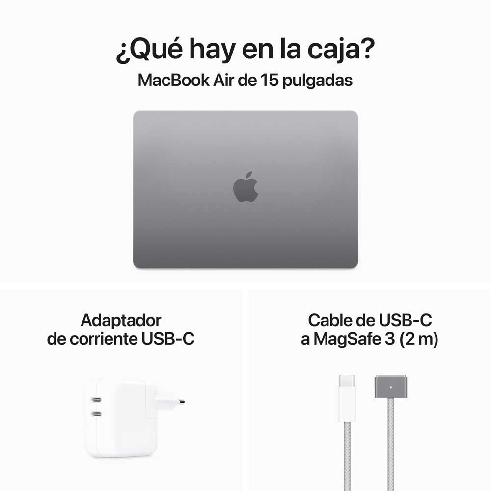 MacBook Air Apple Chip M3 16GB 512GB SSD 15,3" Gris Espacial