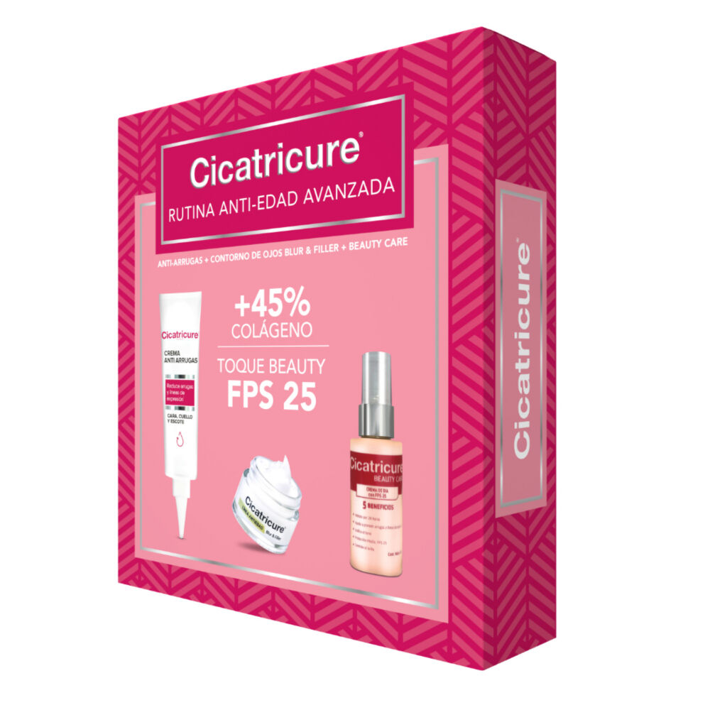 Tripack Cicatricure Antiedad: Crema 30G + B&F + Beauty Care