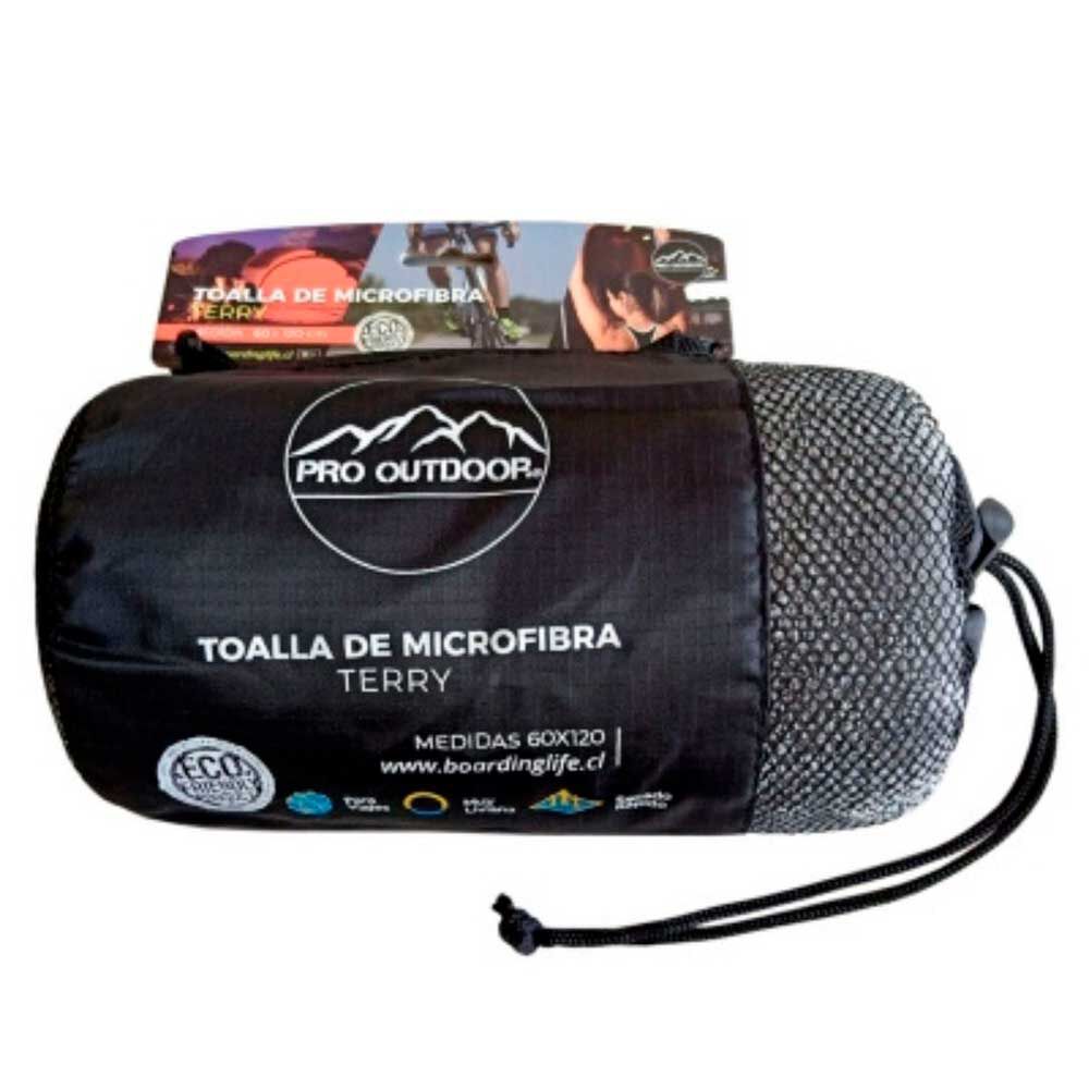 Toalla Microfibra Terry Gris   Pro Outdoor