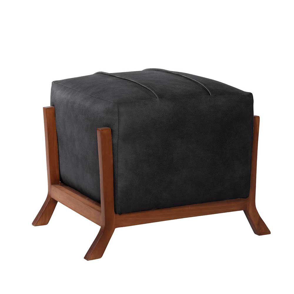 Pouf Latam Home Marsella Cuero Kentucky Negro