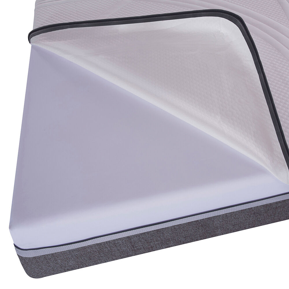 Box Spring CIC 1,5 Plazas Ortopedic Advance + Respaldo + Velador New Dublin