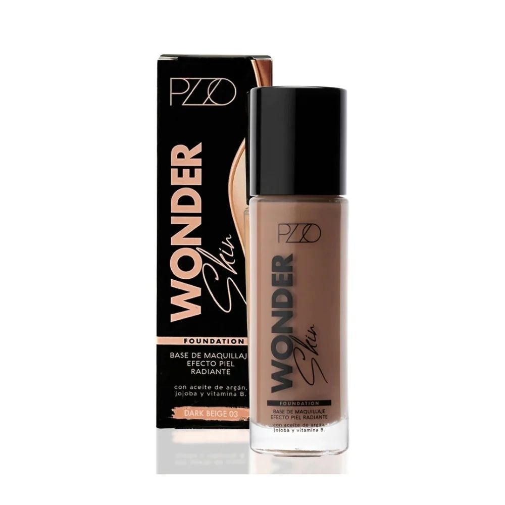 Base de Maquillaje Wonder Skin DARK Beige 35 ml Petrizzio