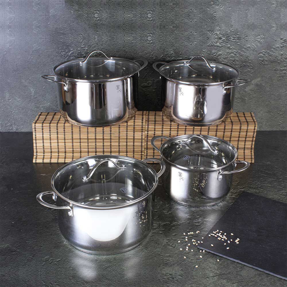 Batería de Cocina Berlinger Haus 8 Piezas Gris