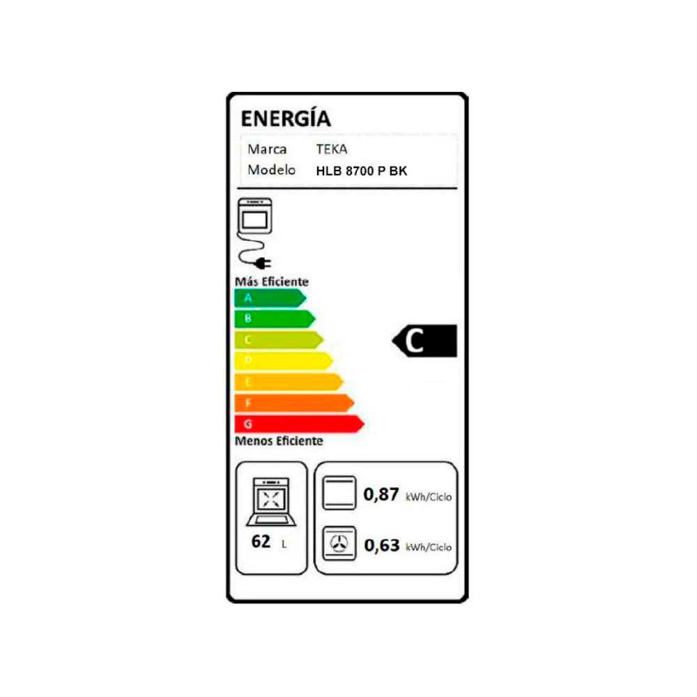 Horno Empotrable Eléctrico Teka HLB 8700 BK WiFi 62 lts.