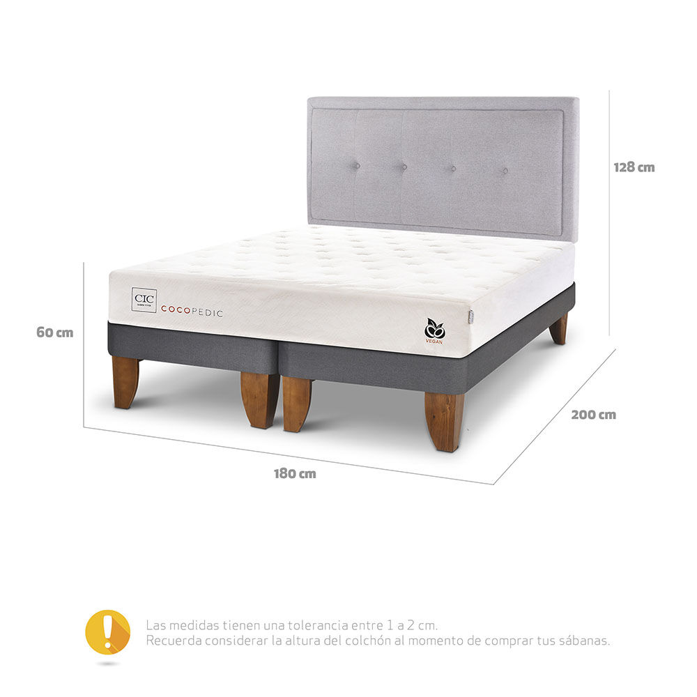 Cama Europea CIC Base Dividida King Cocopedic