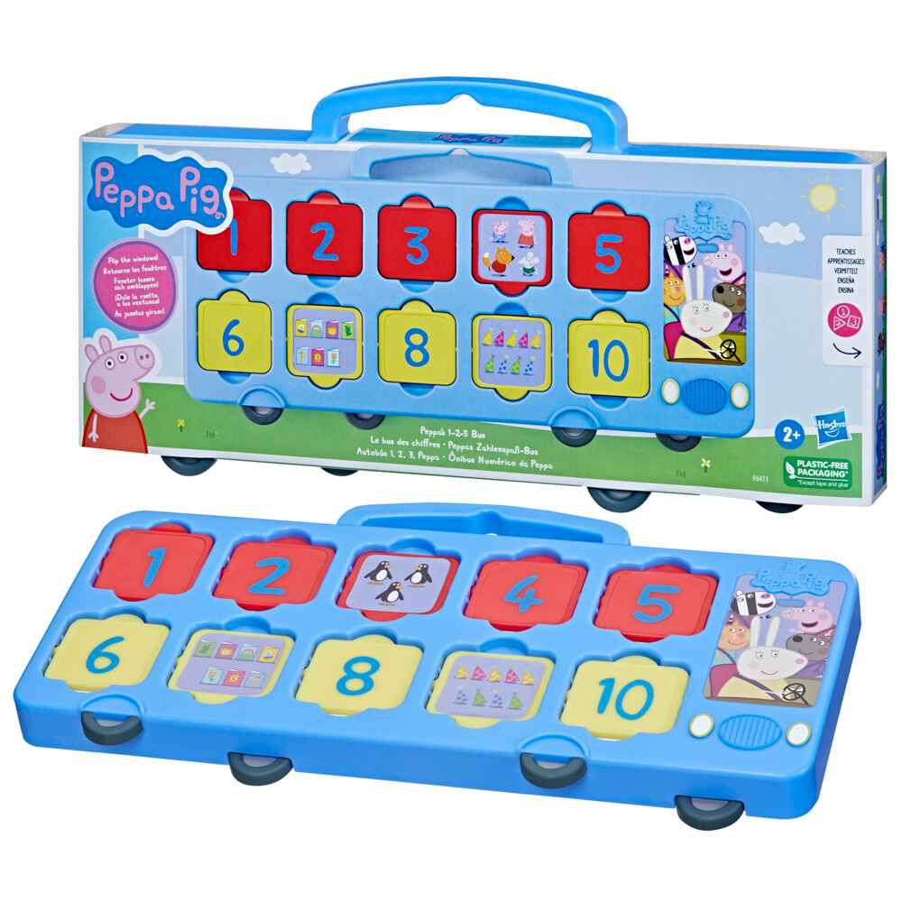 Juego de Aprendizaje Peppa Pig Autobús 1,2,3 Peppa